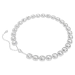 Una Angelic necklace Cushion cut, White, Rhodium plated